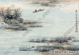 金雪野國(guó)畫(huà) 春潮泛舟 高清大圖下載