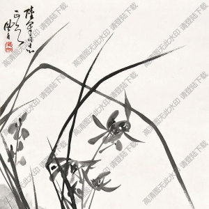 蔣風(fēng)白國(guó)畫(huà) 蘭花3 高清大圖下載