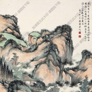 溥伒國畫作品 春風(fēng)圖 高清下載