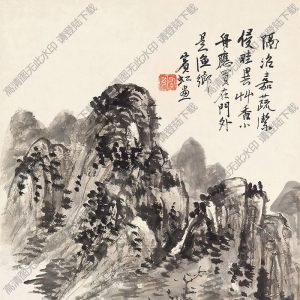 黃賓虹國(guó)畫(huà) 山水5 高清大圖下載