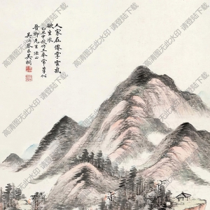 吳琴木國(guó)畫(huà) 仿古山水 高清大圖下載