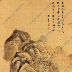 李流芳國(guó)畫 松云遠(yuǎn)岫 高清大圖下載