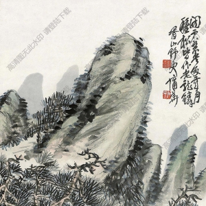 蒲華國(guó)畫(huà) 讀書(shū)圖 高清大圖下載