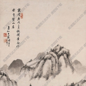 王宸國(guó)畫 山遠(yuǎn)空寂圖 高清大圖下載