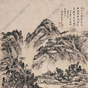 王宸國(guó)畫 水光山色 高清大圖下載