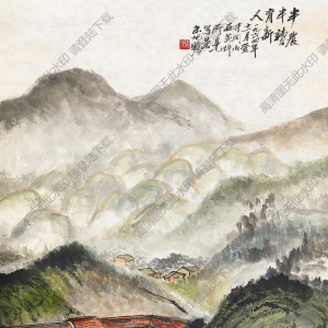 朱屺瞻國(guó)畫(huà) 半農(nóng)半讀育新人 高清大圖下載