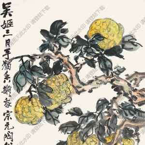 趙云壑國(guó)畫(huà) 花果圖 高清大圖下載