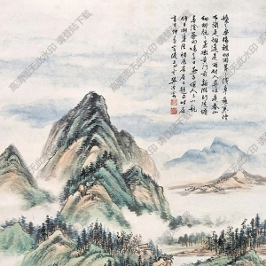 樊少云國(guó)畫(huà) 春山細(xì)雨 高清大圖下載