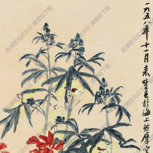 來(lái)楚生國(guó)畫(huà) 花卉 (2) 高清大圖下載